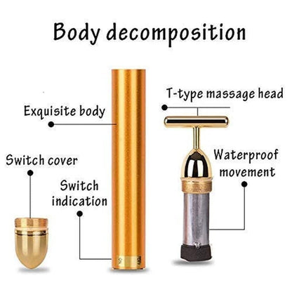 ✨24K Gold Energy Beauty Bar Electric Facial Massage Roller