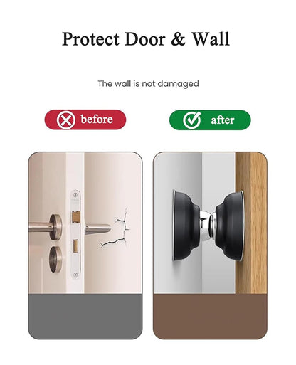🚪 Magnetic Door Stoppers Stainless Steel Door Stops for Wall and Floor Mounting