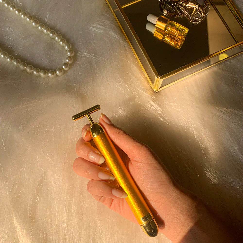 ✨24K Gold Energy Beauty Bar Electric Facial Massage Roller